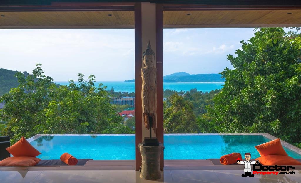 4 Bedroom Sea View Villa Malisa - Baan Thai Surin Hill - Surin Beach - Phuket West - for sale